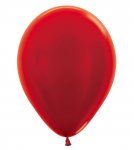 Metallic Solid Red 515 Latex Balloons 12"/30cm