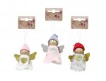 PLUSH ANGEL DECO 10CM GLITTER