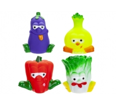 Vegetable Vinyl Dog Toy ( Assorted Designs )