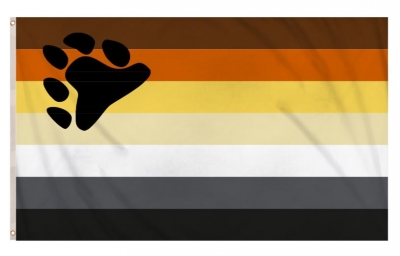 Bear Gay Pride LGBTQ+ Flag (5ft x 3ft) Polyester
