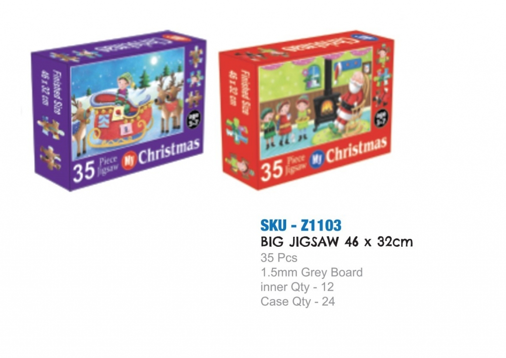 Big Christmas Jigsaw Puzzle 35pc - Click Image to Close