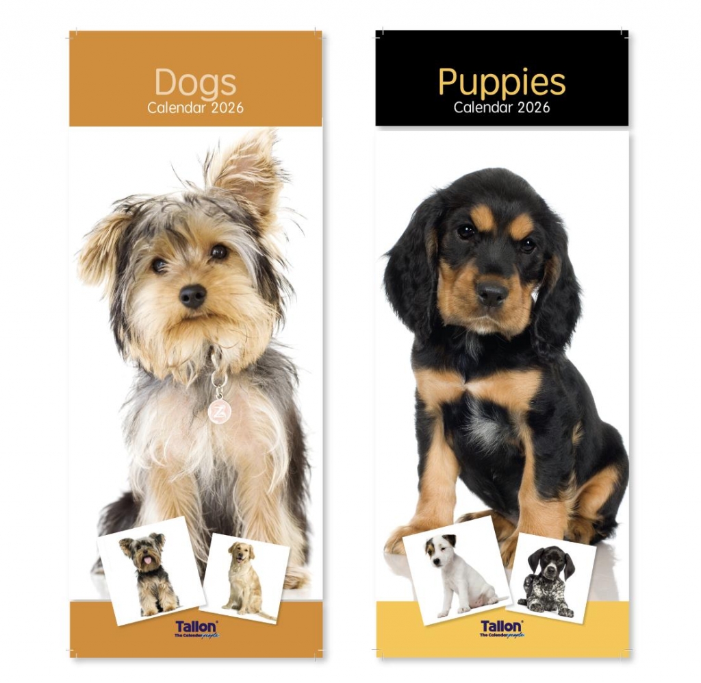 2026 Calendar Super Slim Dogs and Puppies - Click Image to Close