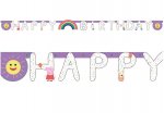 Peppa Pig Happy Birthday Letter Banners 2.1m x 1.8m- 6 Pack