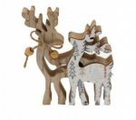 Christmas Deer Deco With Tree Print 12.5CM
