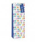 Gift Bag Multicolour Happy Birthday Bottle