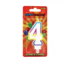 GSD Number 4 Birthday Candle