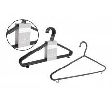 Clothes Hangers Black Pack Of 6
