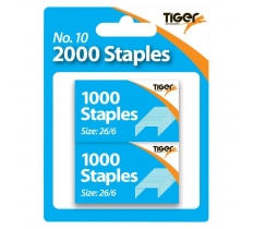 Tiger No.10 2000 Staples ( 2 X 1000 )