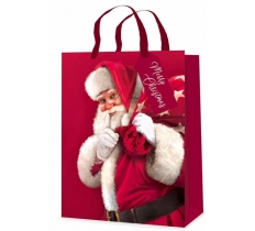 Gift Bag Christmas Trad Santas Ex Large ( 32 x 44 x 11cm)