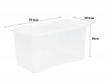 Wham Crystal 110L Box And Lid