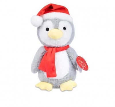 Penguin Plush With Hat And Scarf 25cm