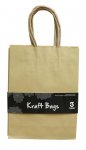 Kraft Bags 20 x 15 x 6cm 3 Pack