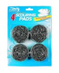 S/Steel Scouring Pads 4 Pack