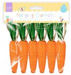 Easter Hanging Carrots 6pk