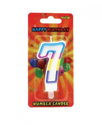 GSD Number 7 Birthday Candle