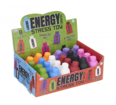 Squeeze Squishy 10cm Energy Drink Toy ( Assorted Colours )