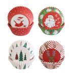 Xmas Cupcake Wrapper 50Pc