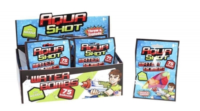 75PC AQUA SHOT WATERBOMBS WITH NOZZLE