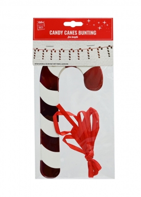 Foil Candy Cane Garland 8 Pack 2M