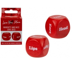 Wooden Naughty & Nice Love Dice Set