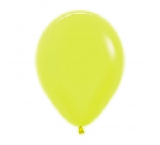 Sempertex 12" Neon Yellow Latex Balloons 50 Pack