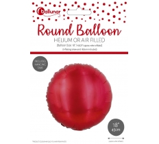 Red Metallic 18" Round Foil Balloon