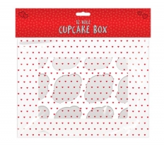 Valentines Day Cupcake Box 12-Hole