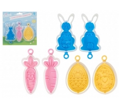 Easter Cookie Cutters & Stamper Set