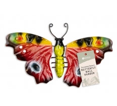 Painted Metal Butterfly Wall Hanger