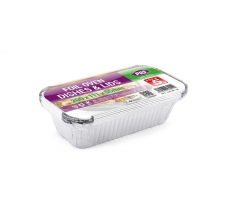 Large Foil Container With Lid 200x111x55mm
