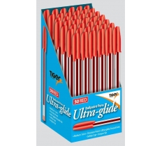 Tiger Red Ball Point Pen Box 50 Pack