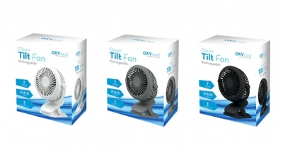 Clip-On Tilt Rechargeable Fan