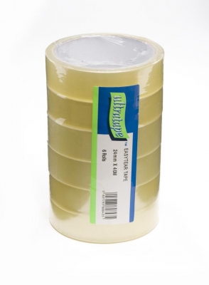 Ultratape 24mm X 40M Easytear Clear Tape 6 Pack