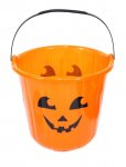 Halloween Pumpkin Treat Bucket 18cm X 16cm