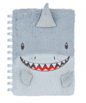 Paper Jam A5 Plush Notebook Shark Design