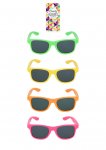 Children's Neon Glasses with Dark Lenses in 4 Assorted