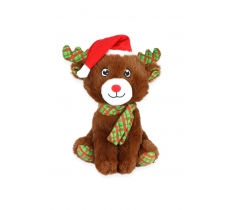 Christmas Plush Reindeer With Hat 23cm