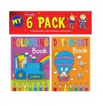 Mini Colouring Books 6 Pack