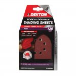 Dekton 5 Piece Hook And Loop Palm Sanding Sheets 107mm x 175mm