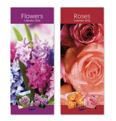 2026 Calendar Super Slim Flowers & Roses