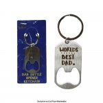 Dad In A Billion Worlds Best Dad Bottle Opener Keychain