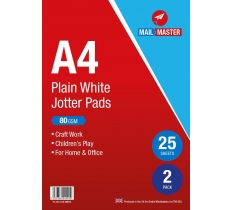 Mail Master A4 Jotter Pad 25 Sheets Pack Of 2