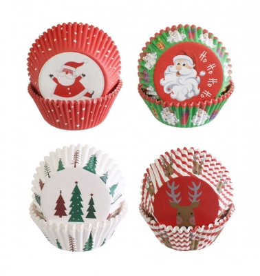 Xmas Cupcake Wrapper 50Pc