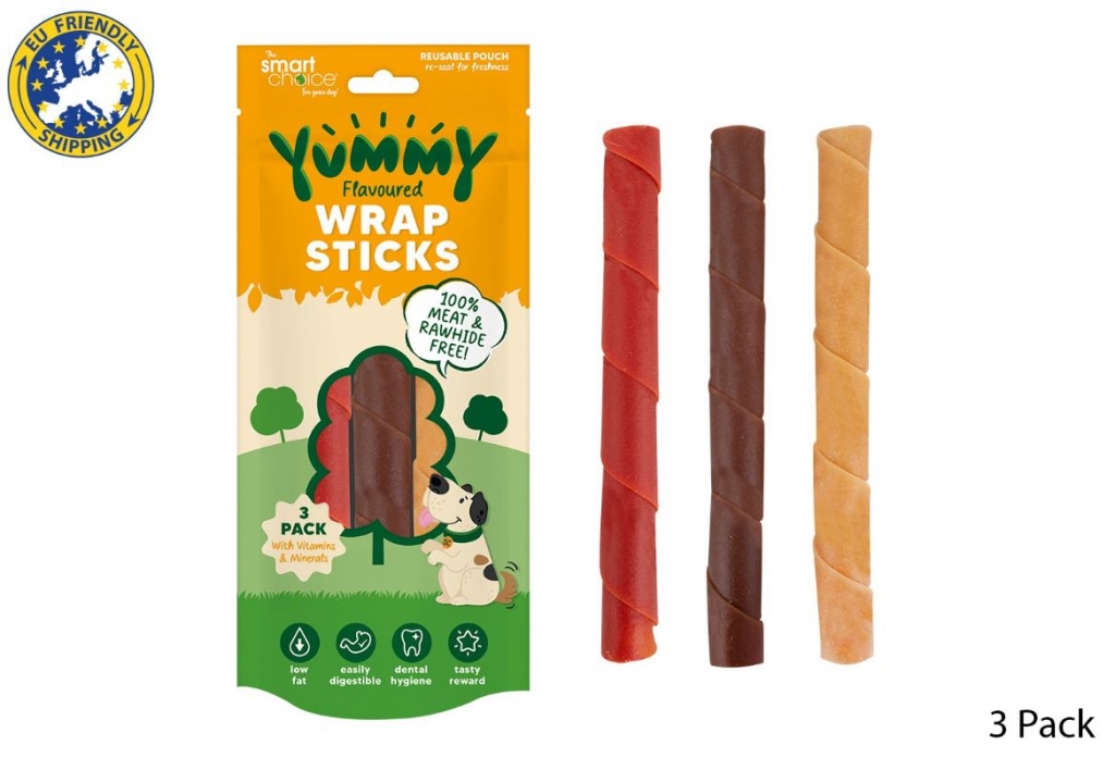 Meat Free Mega Roll Dog Treat 130g 3Pack - Click Image to Close