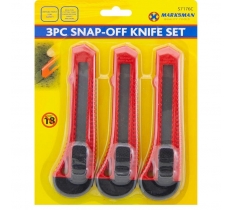 3pc Snap Off Knife Set