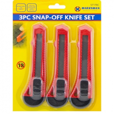 3pc Snap Off Knife Set