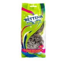 Bettina 2 Pc Extra Tough Stainless Steel Spiral Scouer