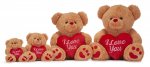 Bear With Red Heart 8" / 20cm