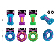 Smart Choice Strong Rubber Ring Dog Toy ( Assorted Colours )