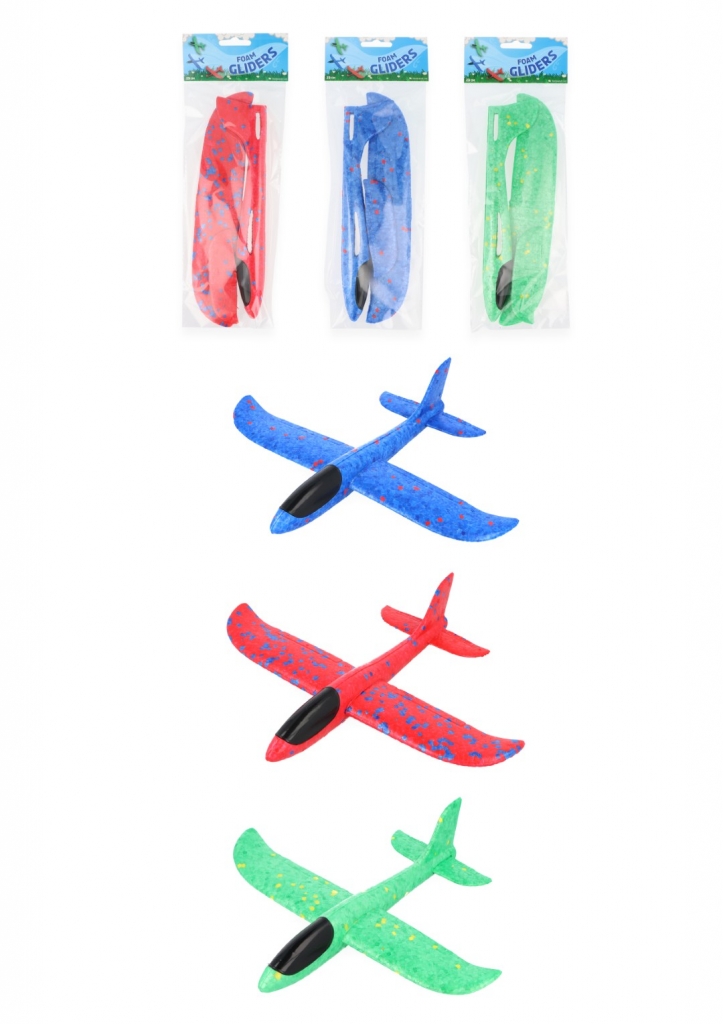 Flying Plane Foam Gliders (23cm) - Click Image to Close